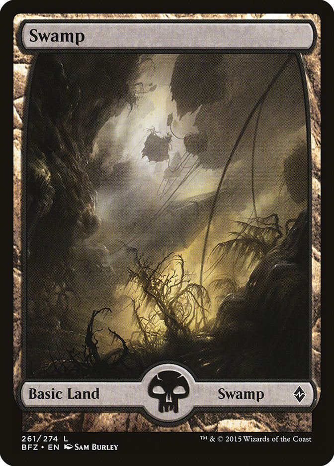 Swamp (261) (Full Art) [Battle for Zendikar] | Yard's Games Ltd