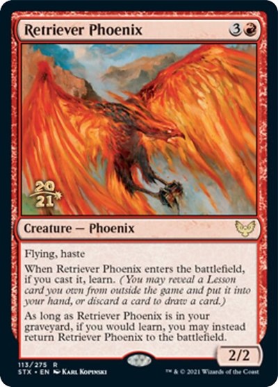 Retriever Phoenix [Strixhaven: School of Mages Prerelease Promos] | Yard's Games Ltd