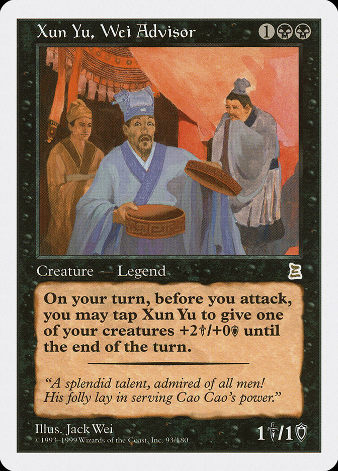 Xun Yu, Wei Advisor [Portal Three Kingdoms] | Yard's Games Ltd