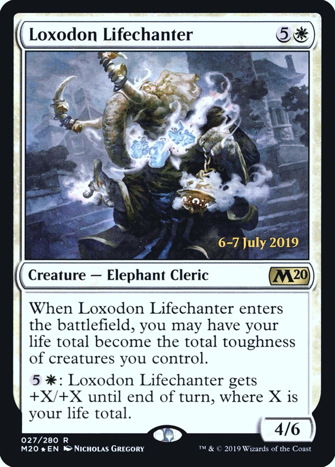 Loxodon Lifechanter [Core Set 2020 Prerelease Promos] | Yard's Games Ltd