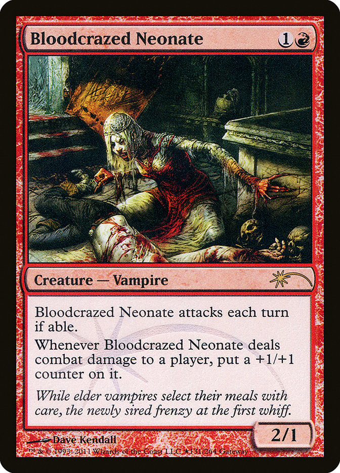 Bloodcrazed Neonate [Wizards Play Network 2011] | Yard's Games Ltd