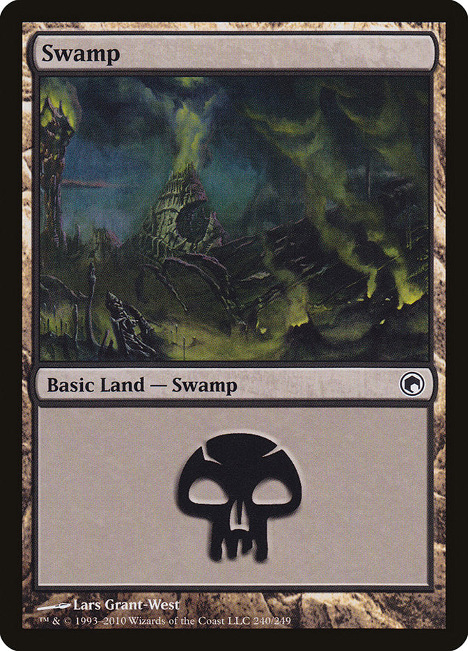 Swamp (240) [Scars of Mirrodin] | Yard's Games Ltd