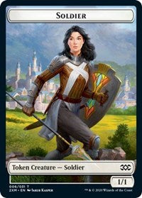 Soldier // Squirrel Double-Sided Token [Double Masters Tokens] | Yard's Games Ltd