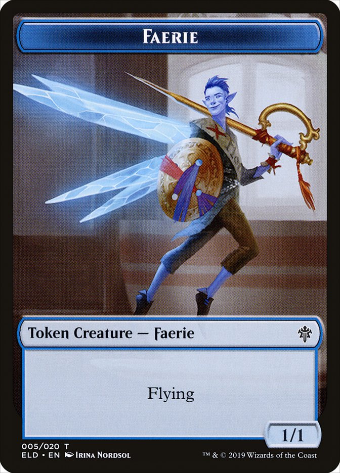 Faerie Token [Throne of Eldraine Tokens] | Yard's Games Ltd