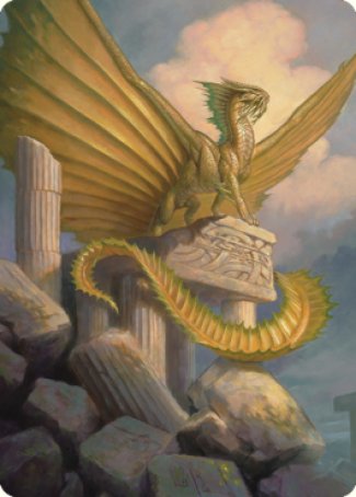 Ancient Gold Dragon Art Card (05) [Commander Legends: Battle for Baldur's Gate Art Series] | Yard's Games Ltd