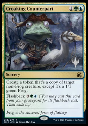 Croaking Counterpart (Promo Pack) [Innistrad: Midnight Hunt Promos] | Yard's Games Ltd