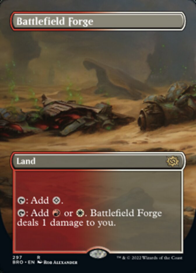 Battlefield Forge (Borderless Alternate Art) [The Brothers' War] | Yard's Games Ltd