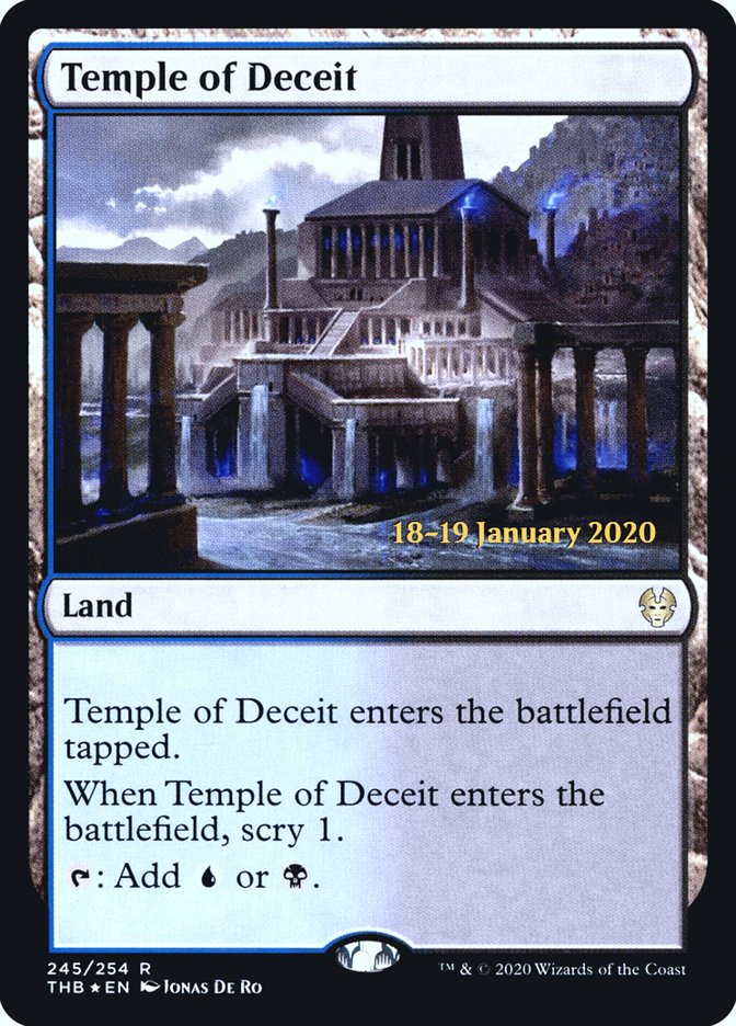 Temple of Deceit [Theros Beyond Death Prerelease Promos] | Yard's Games Ltd