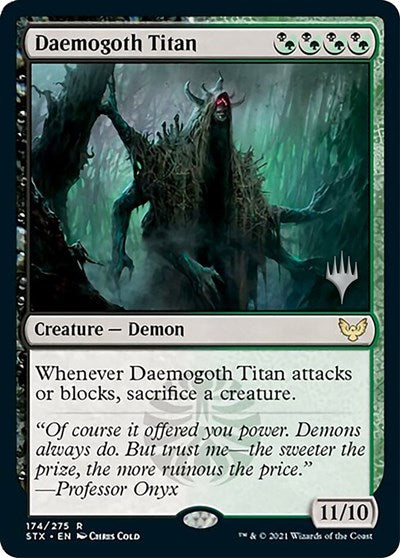 Daemogoth Titan (Promo Pack) [Strixhaven: School of Mages Promos] | Yard's Games Ltd