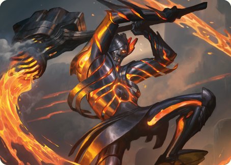 Forgehammer Centurion Art Card [Phyrexia: All Will Be One Art Series] | Yard's Games Ltd