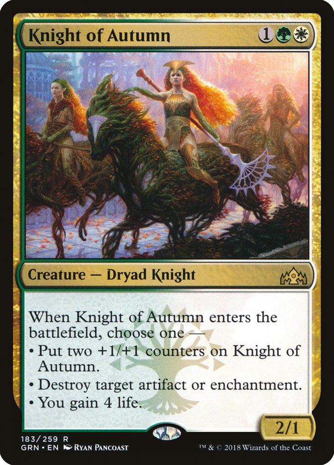 Knight of Autumn [Guilds of Ravnica] | Yard's Games Ltd