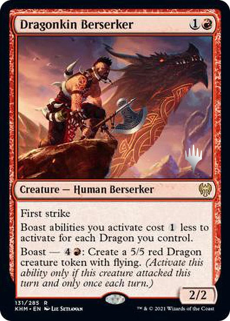 Dragonkin Berserker (Promo Pack) [Kaldheim Promos] | Yard's Games Ltd