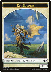 Kor Soldier // Pegasus Double-Sided Token [Commander 2014 Tokens] | Yard's Games Ltd