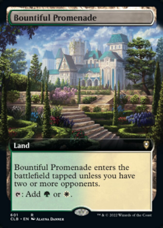 Bountiful Promenade (Extended Art) [Commander Legends: Battle for Baldur's Gate] | Yard's Games Ltd