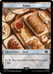 Smaug // Food (0022) Double-Sided Token (Surge Foil) [The Lord of the Rings: Tales of Middle-Earth Tokens] | Yard's Games Ltd