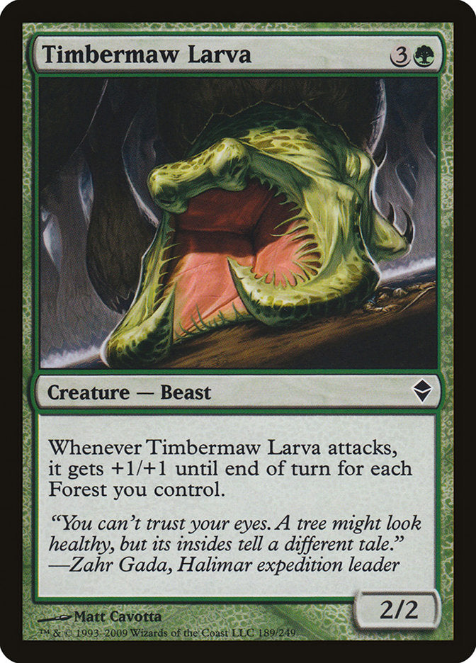 Timbermaw Larva [Zendikar] | Yard's Games Ltd