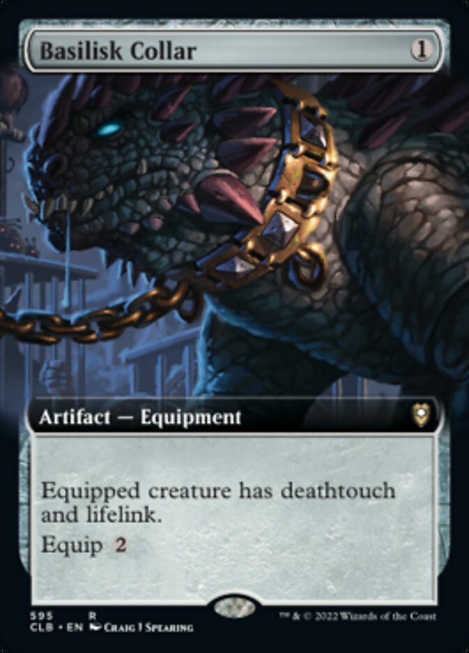 Basilisk Collar (Extended Art) [Commander Legends: Battle for Baldur's Gate] | Yard's Games Ltd