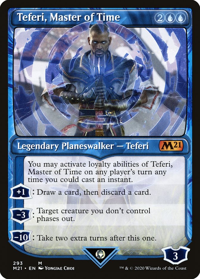 Teferi, Master of Time (Showcase) (293) [Core Set 2021] | Yard's Games Ltd