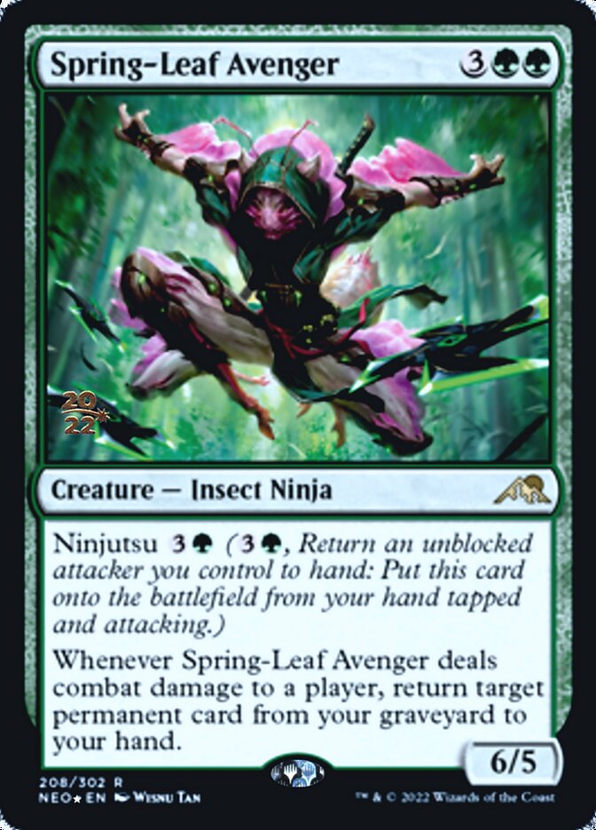 Spring-Leaf Avenger [Kamigawa: Neon Dynasty Prerelease Promos] | Yard's Games Ltd