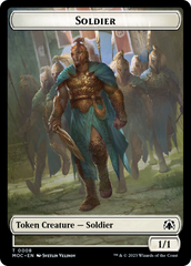 Soldier // Insect Double-Sided Token [March of the Machine Commander Tokens] | Yard's Games Ltd