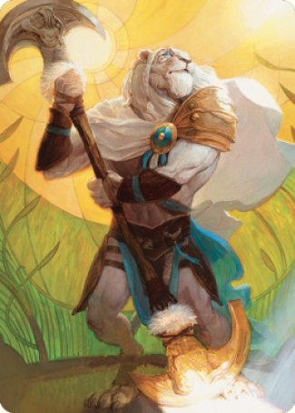 Ajani, Sleeper Agent Art Card [Dominaria United Art Series] | Yard's Games Ltd