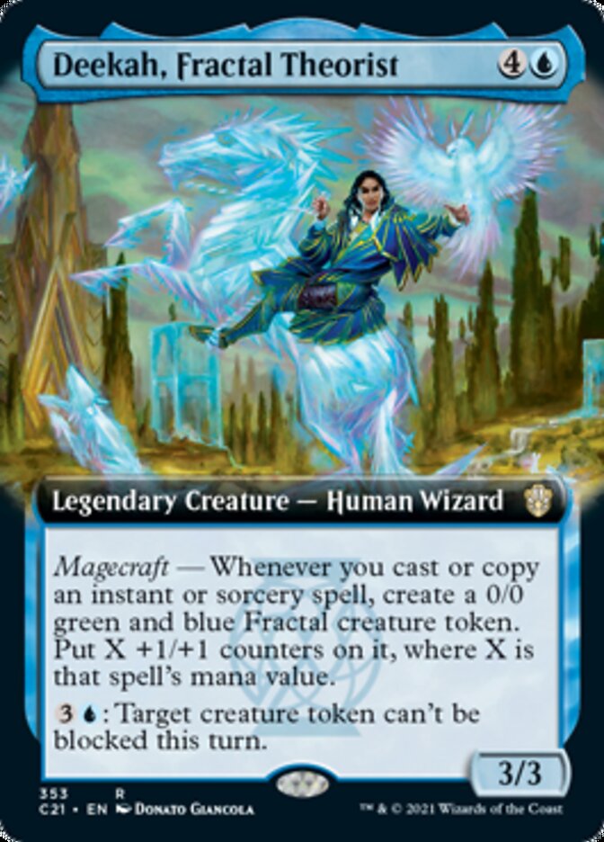 Deekah, Fractal Theorist (Extended Art) [Commander 2021] | Yard's Games Ltd