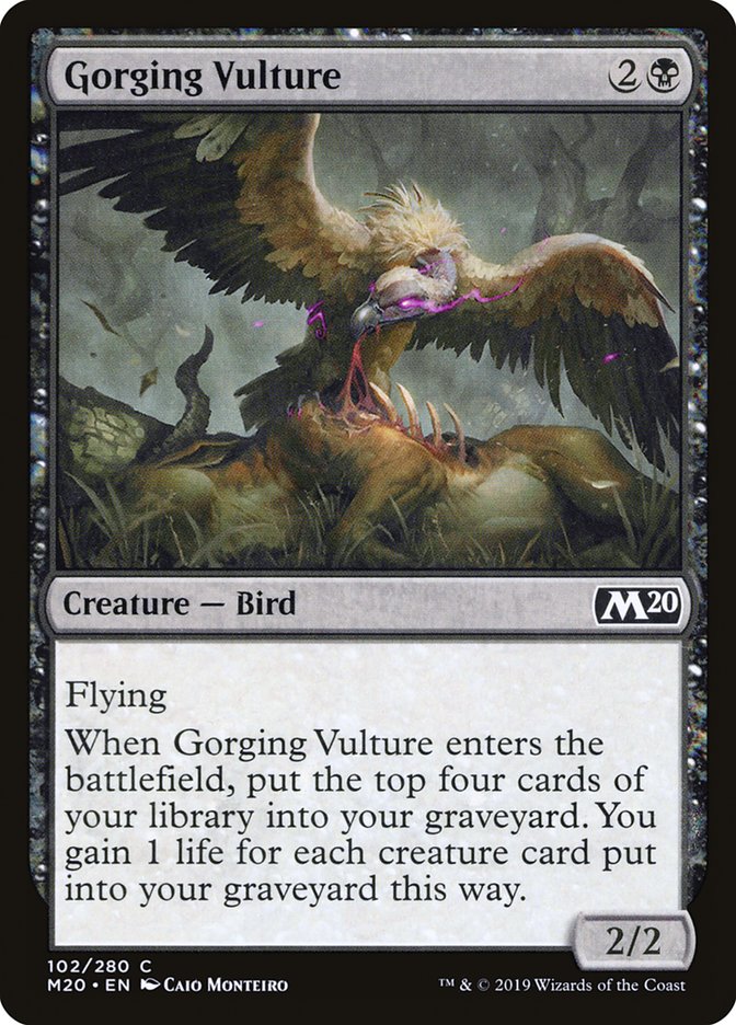 Gorging Vulture [Core Set 2020] | Yard's Games Ltd