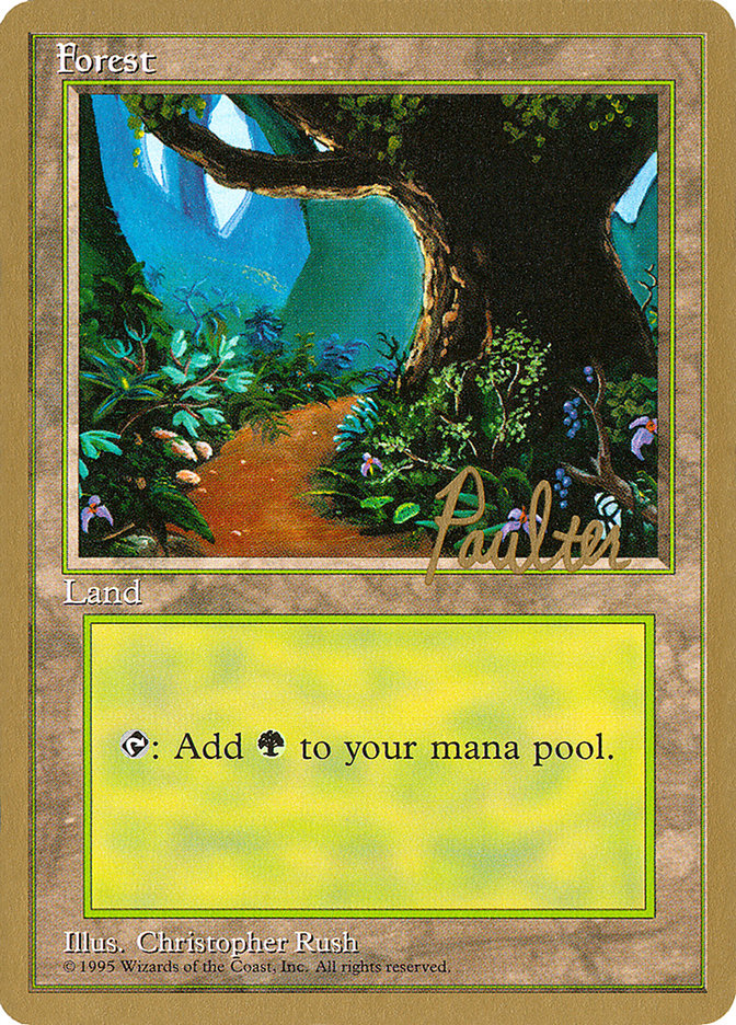 Forest (pp376) (Preston Poulter) [Pro Tour Collector Set] | Yard's Games Ltd