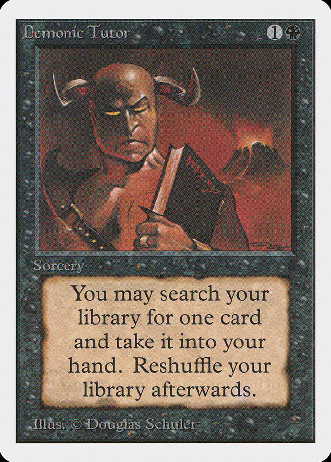 Demonic Tutor [Unlimited Edition] | Yard's Games Ltd