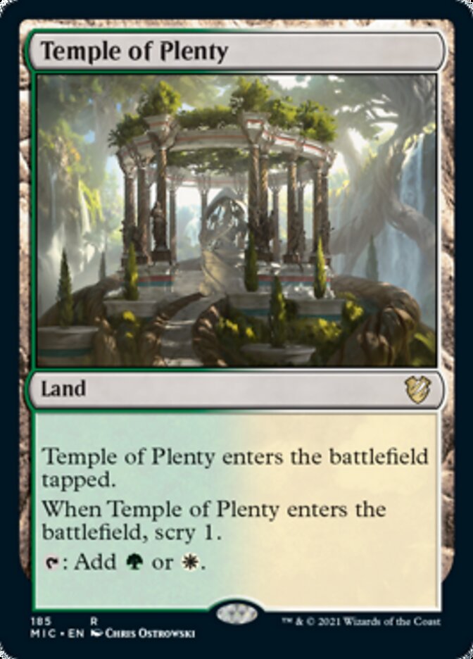 Temple of Plenty [Innistrad: Midnight Hunt Commander] | Yard's Games Ltd