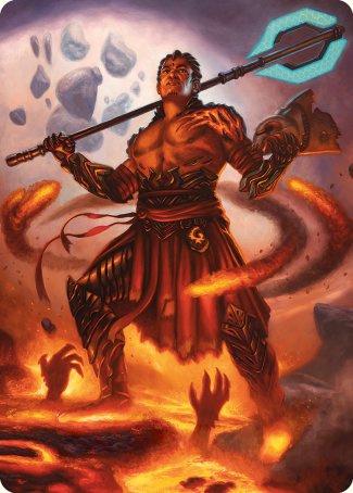 Koth, Fire of Resistance Art Card [Phyrexia: All Will Be One Art Series] | Yard's Games Ltd