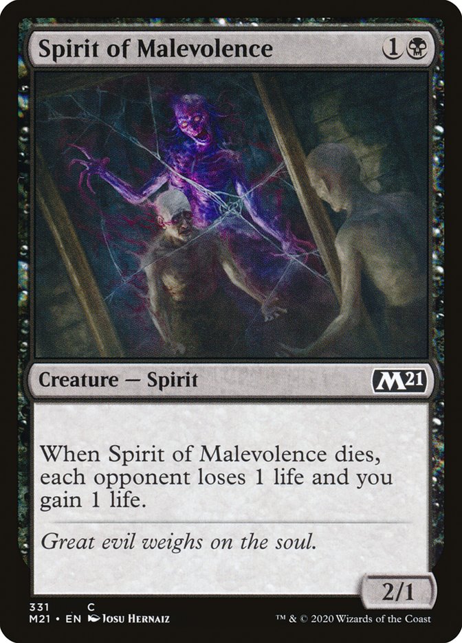 Spirit of Malevolence [Core Set 2021] | Yard's Games Ltd