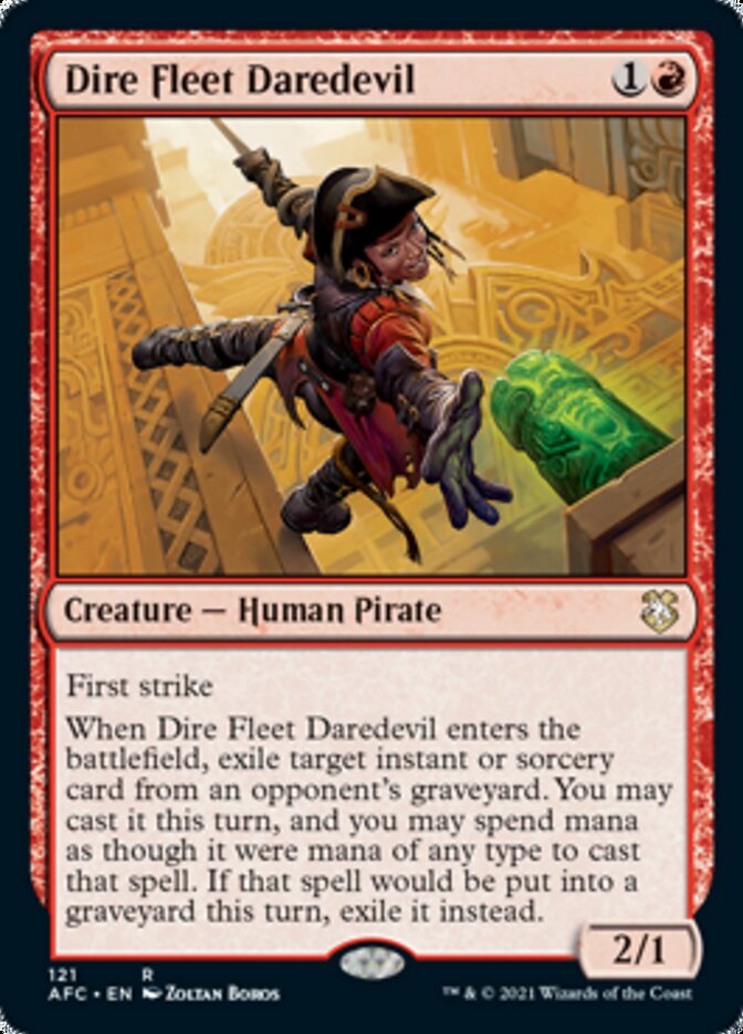 Dire Fleet Daredevil [Dungeons & Dragons: Adventures in the Forgotten Realms Commander] | Yard's Games Ltd