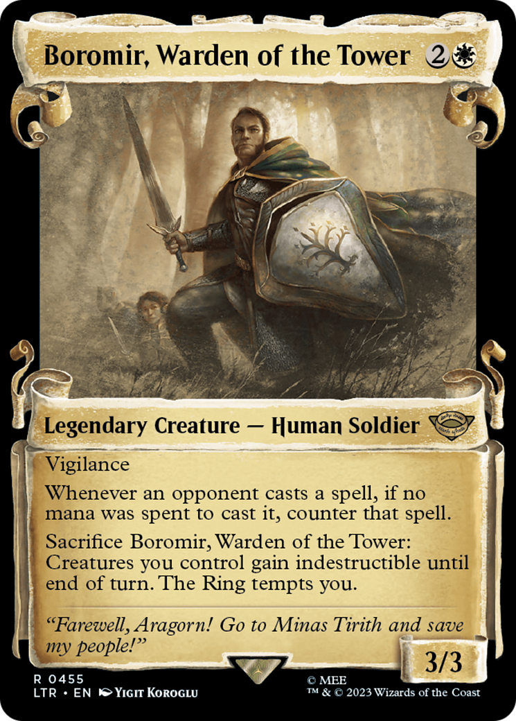 Boromir, Warden of the Tower [The Lord of the Rings: Tales of Middle-Earth Showcase Scrolls] | Yard's Games Ltd