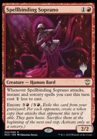 Spellbinding Soprano (Promo Pack) [Streets of New Capenna Commander Promos] | Yard's Games Ltd