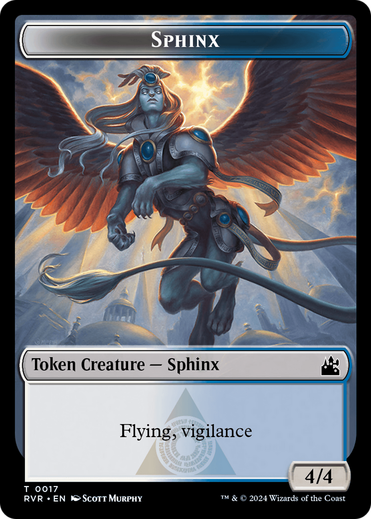 Sphinx Token [Ravnica Remastered Tokens] | Yard's Games Ltd