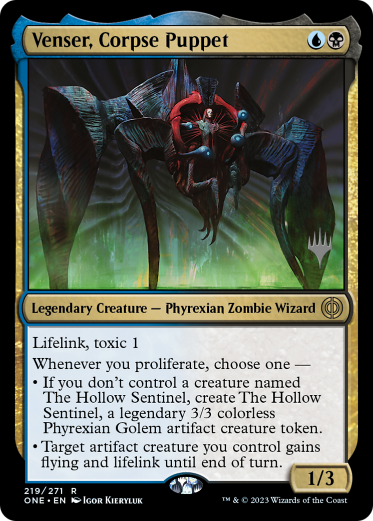 Venser, Corpse Puppet (Promo Pack) [Phyrexia: All Will Be One Promos] | Yard's Games Ltd