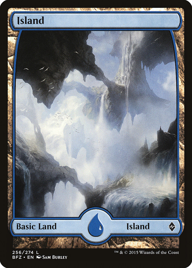 Island (256) (Full Art) [Battle for Zendikar] | Yard's Games Ltd