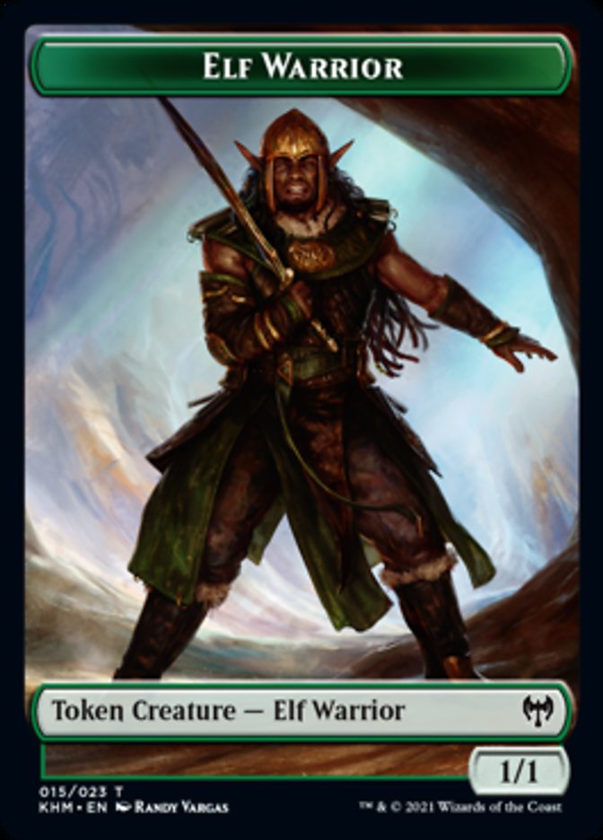 Elf Warrior Token [Kaldheim Tokens] | Yard's Games Ltd