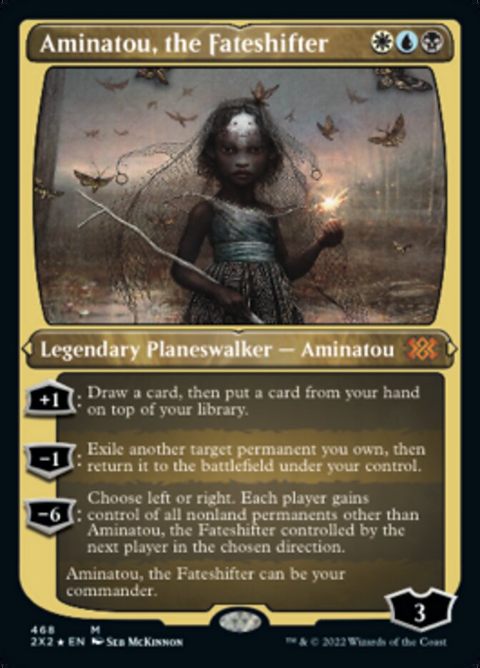 Aminatou, the Fateshifter (Foil Etched) [Double Masters 2022] | Yard's Games Ltd