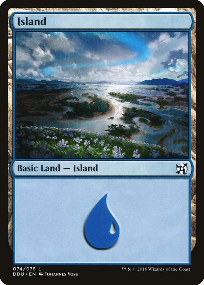 Island (74) [Duel Decks: Elves vs. Inventors] | Yard's Games Ltd