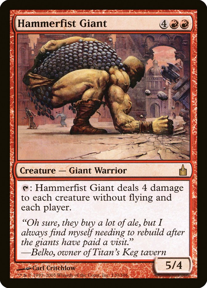 Hammerfist Giant [Ravnica: City of Guilds] | Yard's Games Ltd