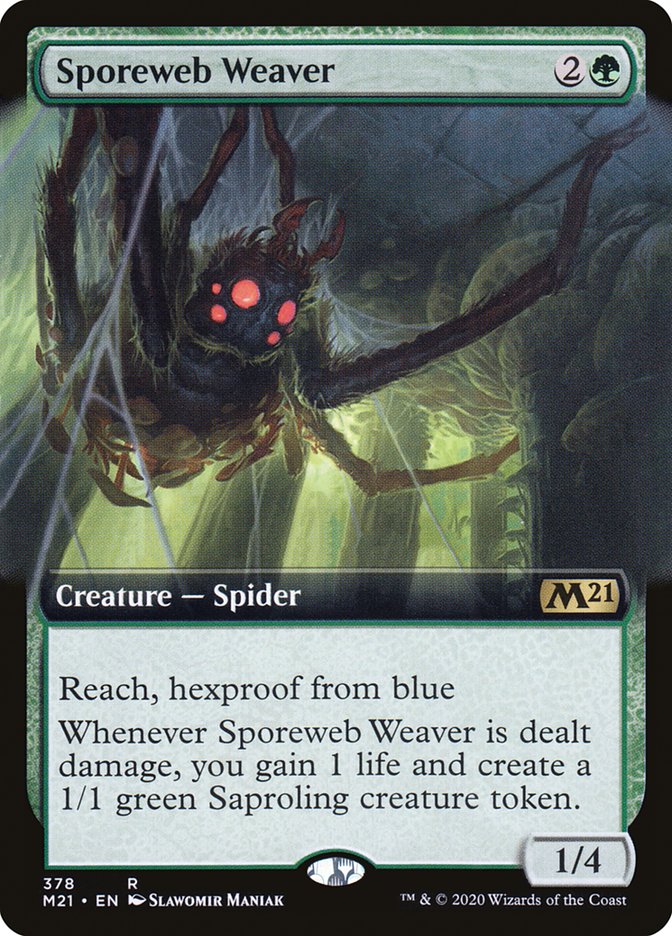 Sporeweb Weaver (Extended Art) [Core Set 2021] | Yard's Games Ltd