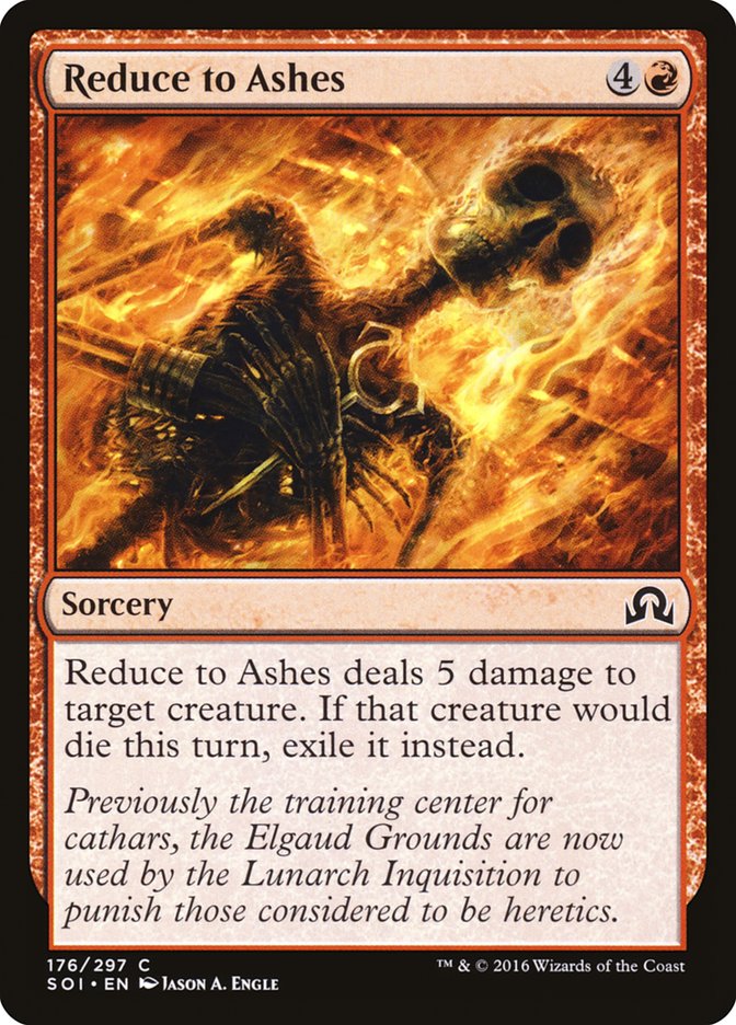 Reduce to Ashes [Shadows over Innistrad] | Yard's Games Ltd