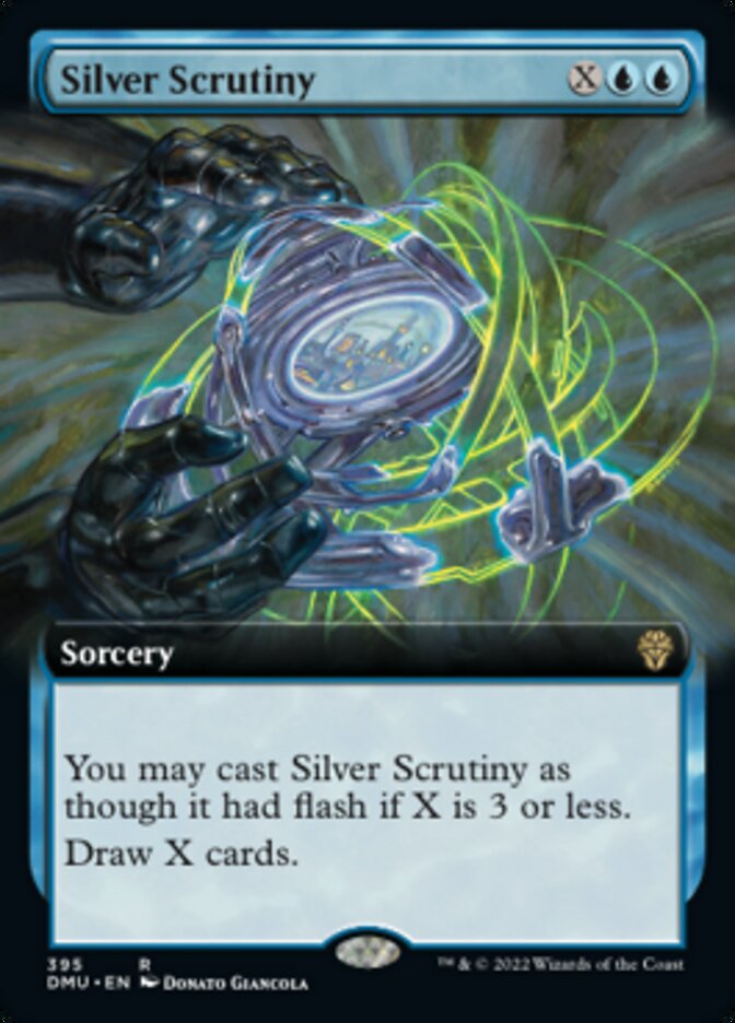 Silver Scrutiny (Extended Art) [Dominaria United] | Yard's Games Ltd