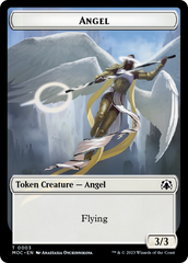 Angel (3) // Demon Double-Sided Token [March of the Machine Commander Tokens] | Yard's Games Ltd