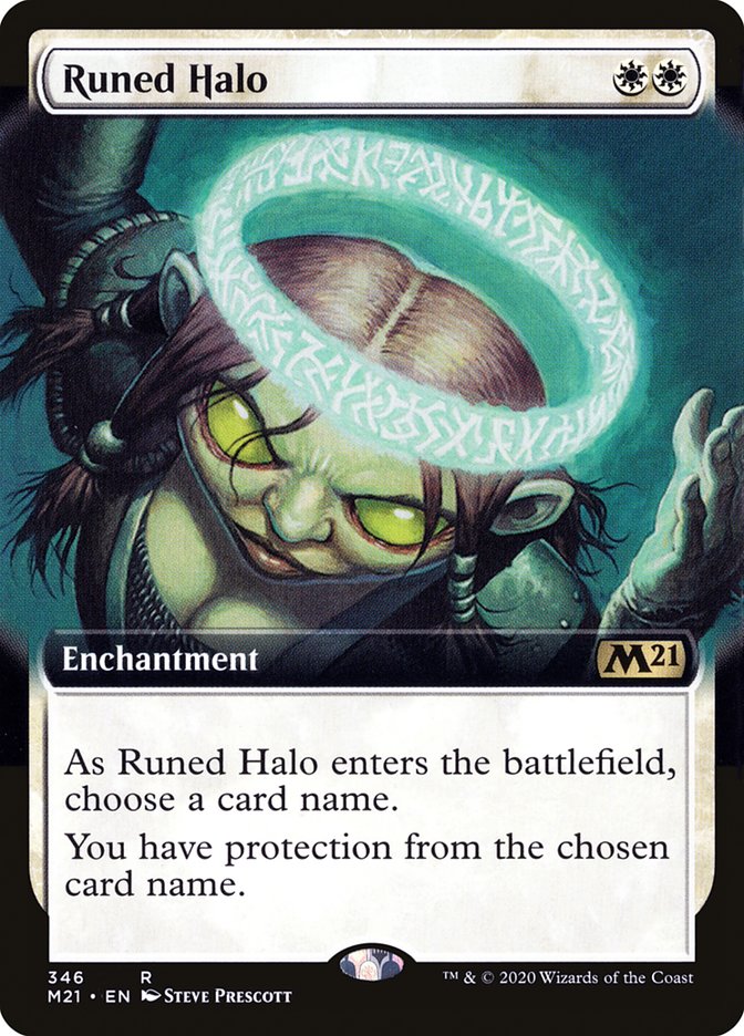 Runed Halo (Extended Art) [Core Set 2021] | Yard's Games Ltd