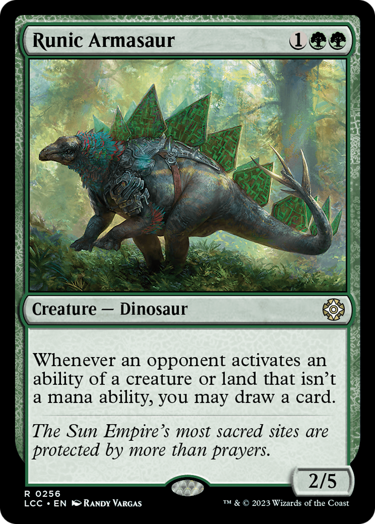 Runic Armasaur [The Lost Caverns of Ixalan Commander] | Yard's Games Ltd