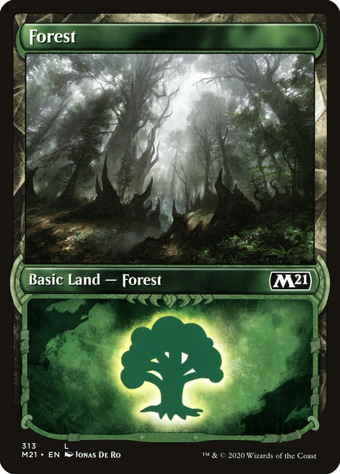 Forest (313) (Showcase) [Core Set 2021] | Yard's Games Ltd