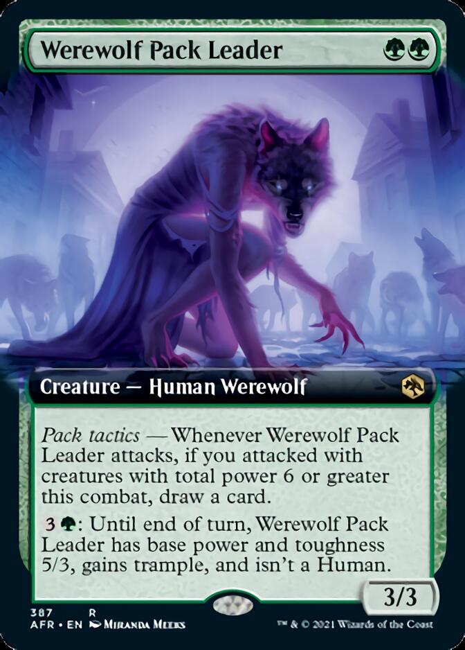 Werewolf Pack Leader (Extended Art) [Dungeons & Dragons: Adventures in the Forgotten Realms] | Yard's Games Ltd